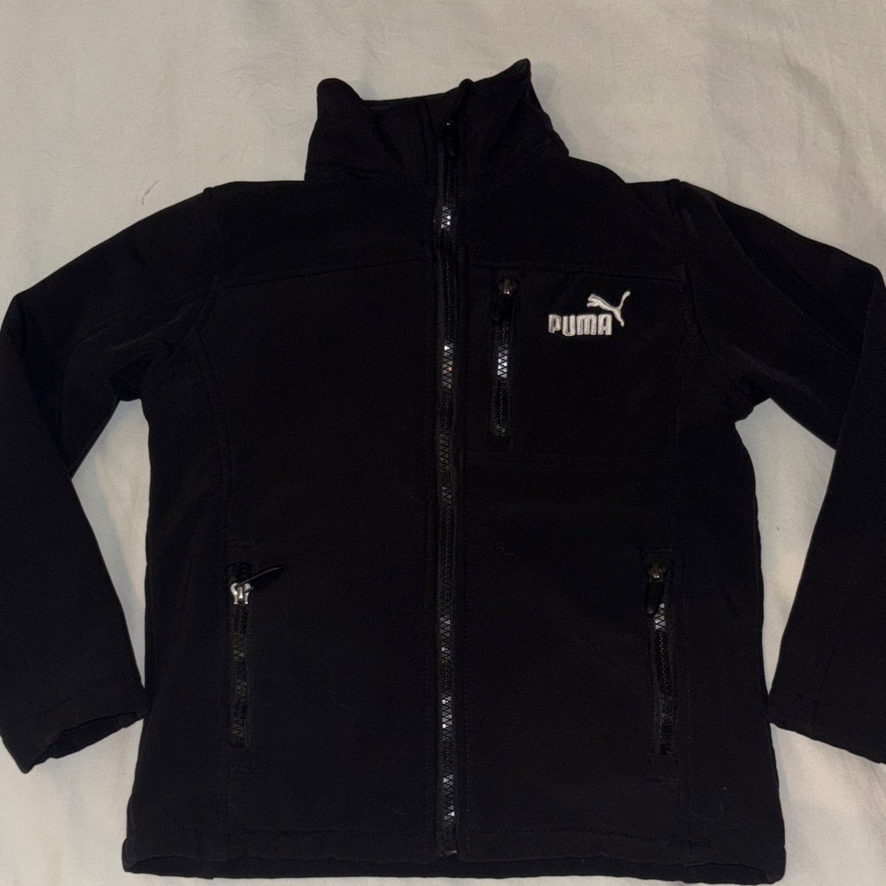 Kids Puma Black Full-Zip Jacket